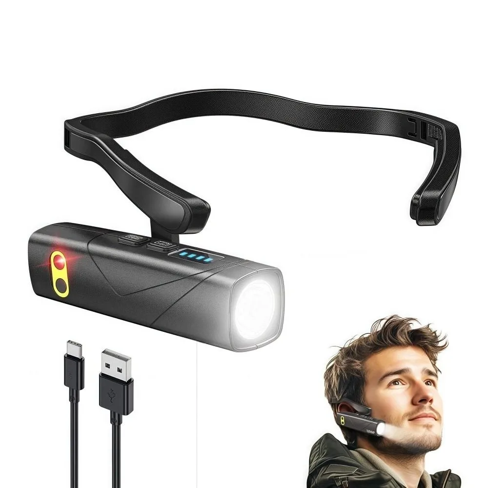 

Smart Night Fishing Headlight Detachable Convenient Ear-mounted Flashlight High Lumen Strong Light Sensor Headlight Outdoor