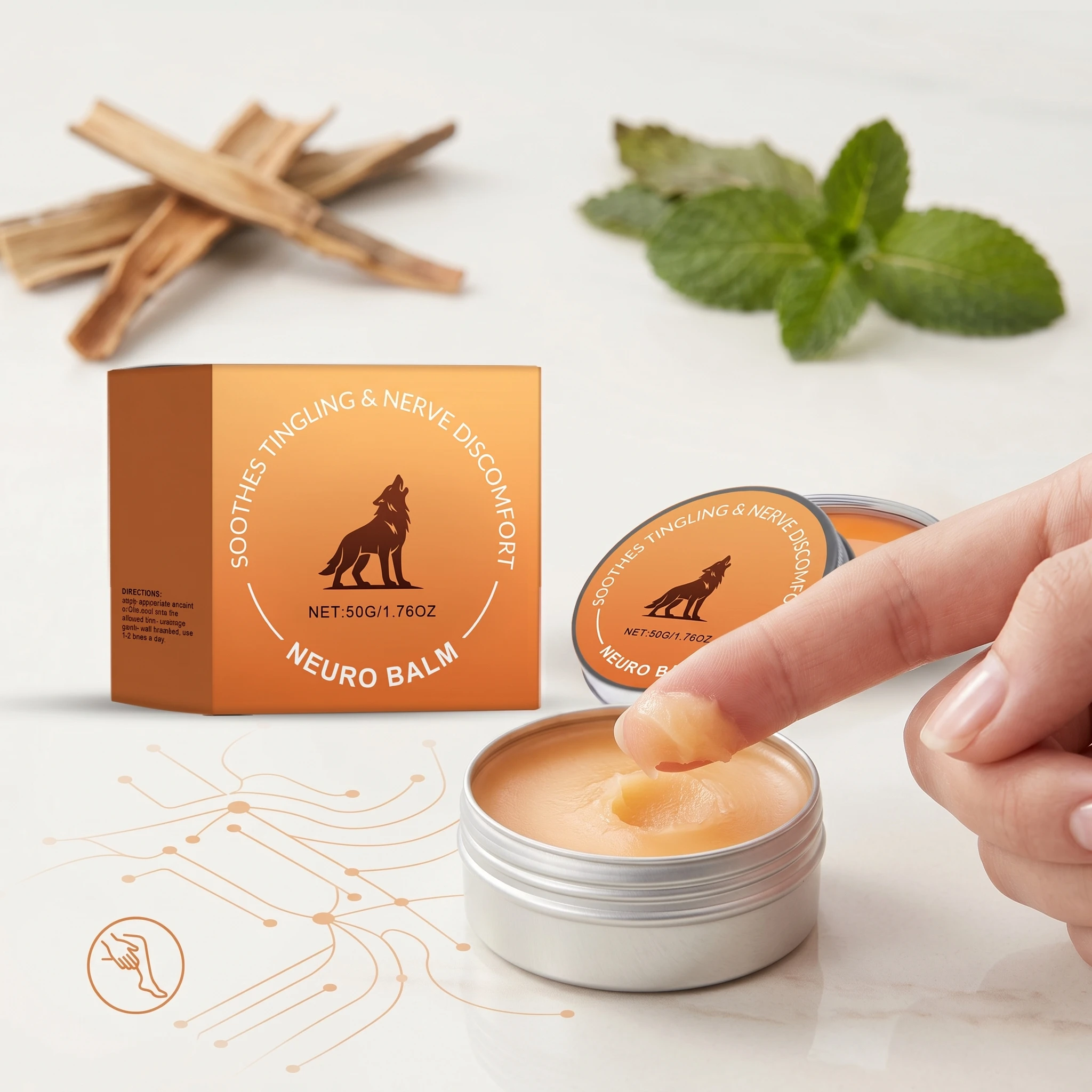 Nerve Relief Balm Fast-Acting Relief Joint Pain Discomfort Knee Shoulder Joint Sport Support Soothing Joint Muscle Care Cream