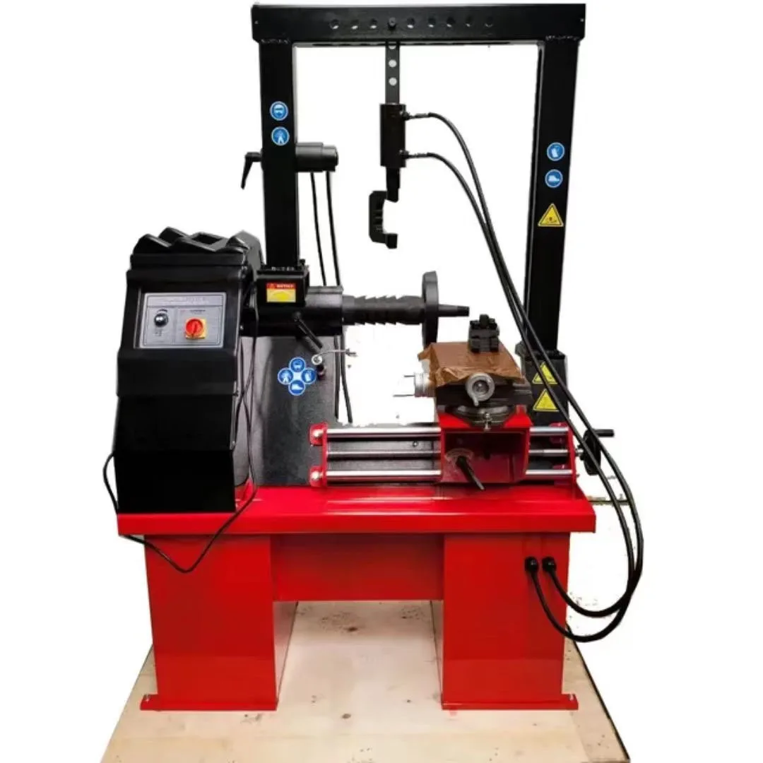 

Factory Supply 2 cylinders Rim straitening Lathe Automatic Rim straightening machine with crane Rim Repair machine