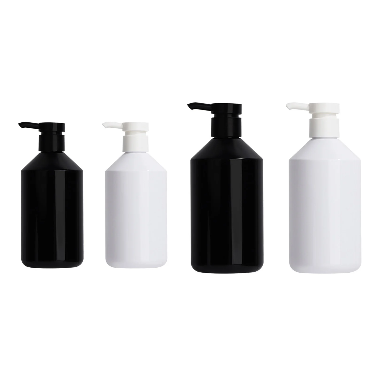 300/500ml Large Capacity Black And White Empty Bottle Shower Gel Lotion Separate Bottle Refillable Bottle