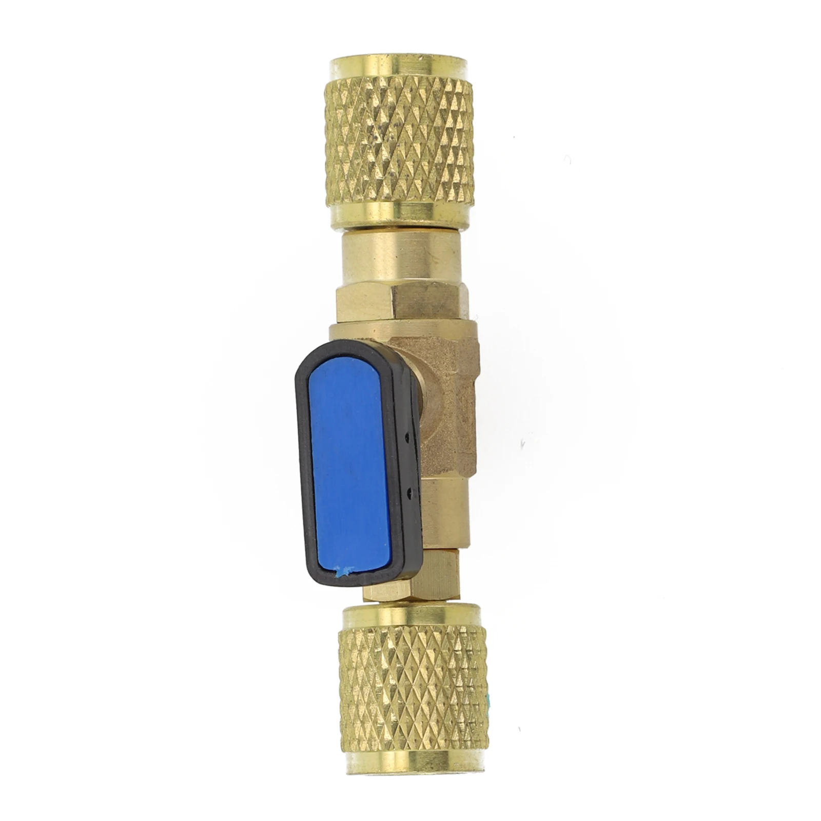 Car Brass Refrigeration Ball Valve Adapter Ball Valve Connector G1/4in Air Conditioning Shut-Off Valve Connecting Hose