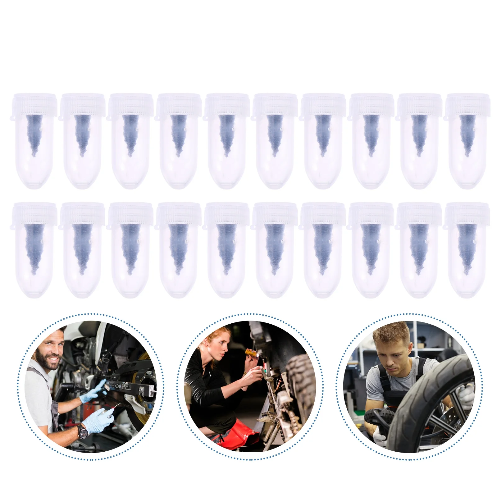 

40Pcs Tire Rubber Nails Multi Size Set for Vehicle Maintenance Easy Carry and Use Durable Tire Repair Rubber Nail