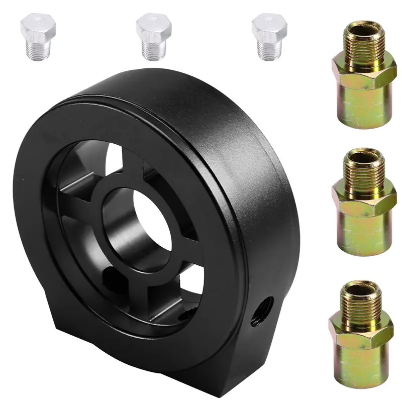 

Адаптер сэндвич-пластины охладителя масляного фильтра Универсальный датчик масла с разъемами M18 M20 M22 3/4