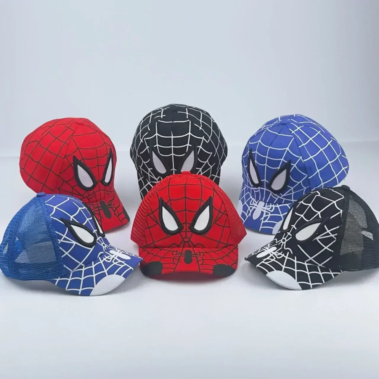 

Sun Caps Cartoon Fashion Props Cap Kids Hip Hop Hat Spiderman Anime Baseball Cap For Boys Girls Autumn Baby Hats Children's