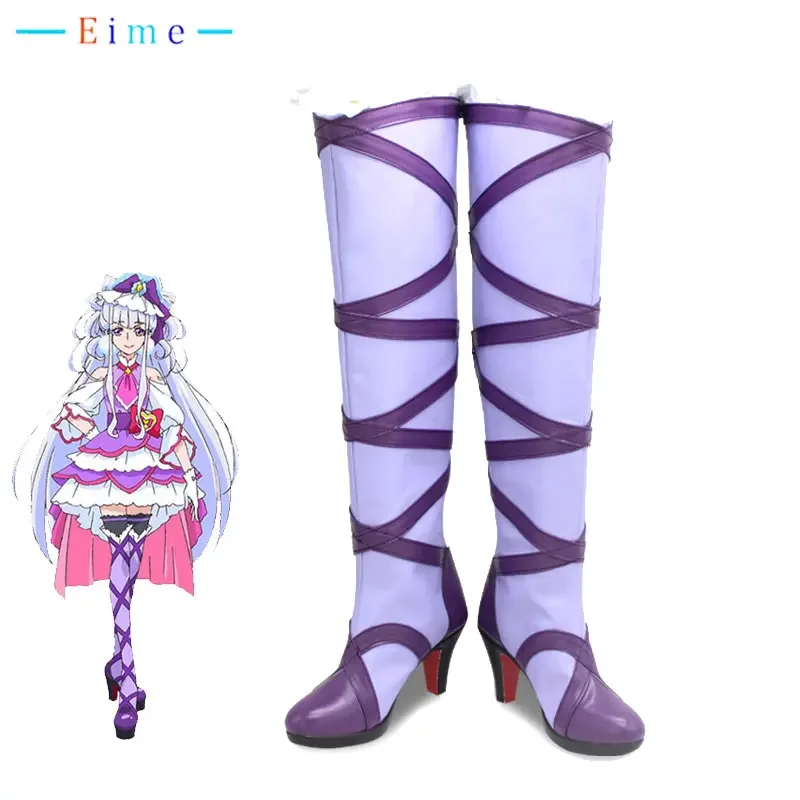 

KiraKira Cure Amour Ruru Amour Cosplay Shoes Halloween Carnival Boots Cosplay Props PU Shoes Custom Made