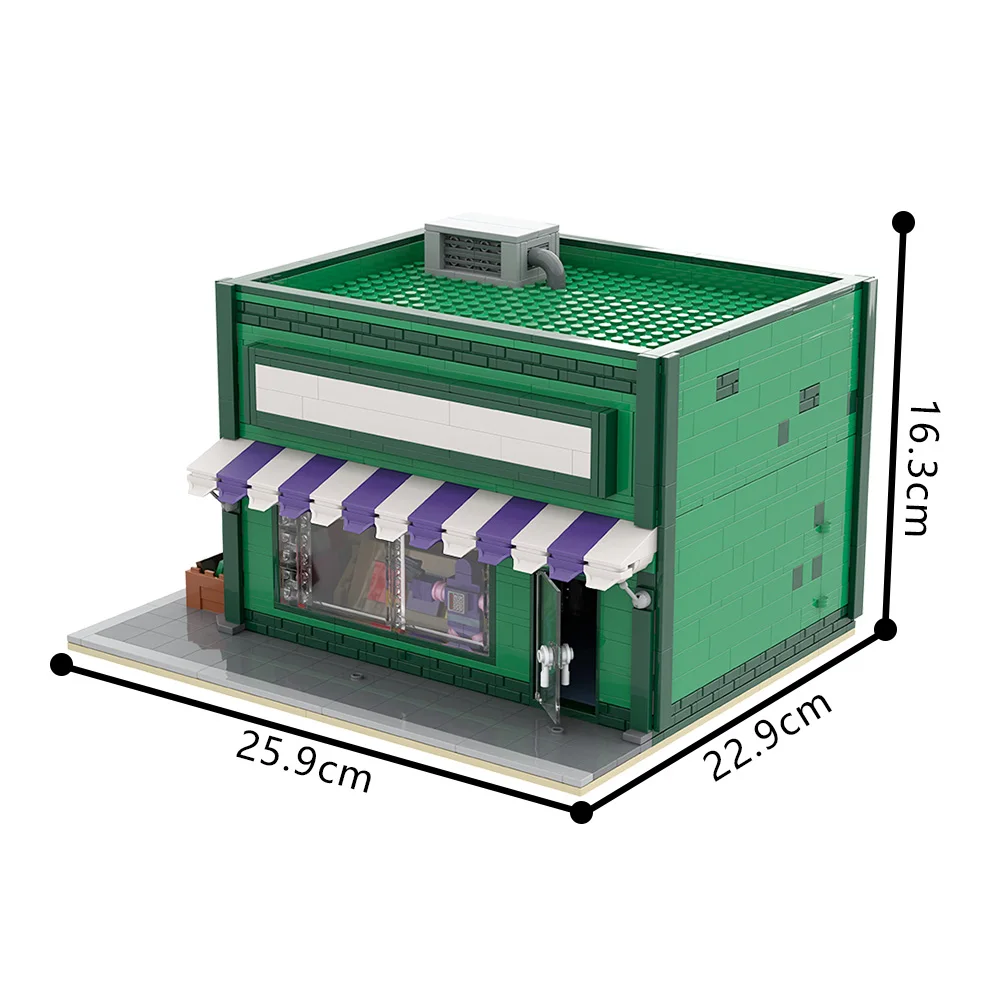 Gobricks MOC Simpsoned Springfield เบสบอลการ์ด Shop Modular อิฐชุดเบสบอลการ์ด Shop Modular Building Blocks ของเล่นของขวัญ