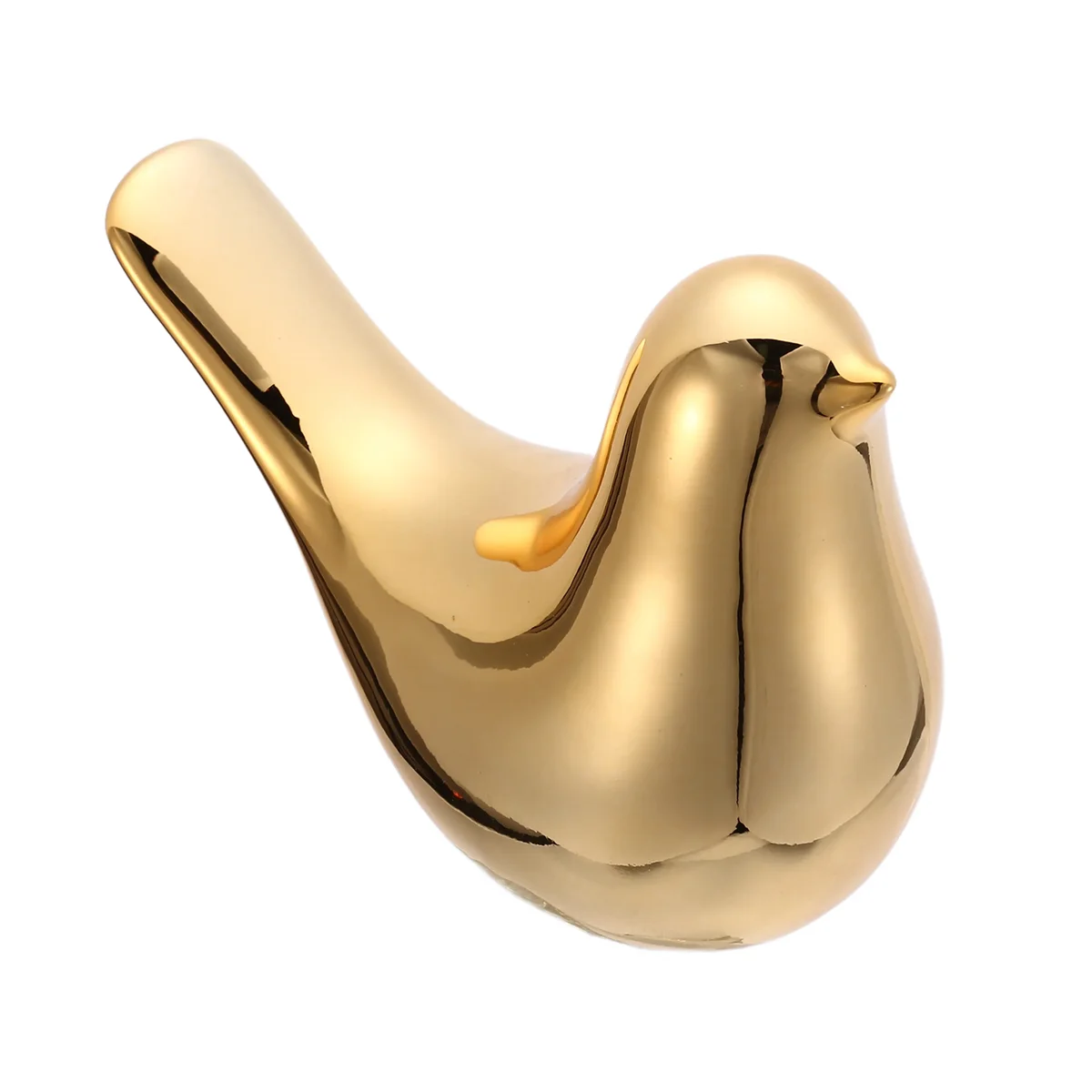 House Figurines Modern Ceramic Bird Statues Animal Sculpture Home Decoration Crafts Gold Ceramic -XL