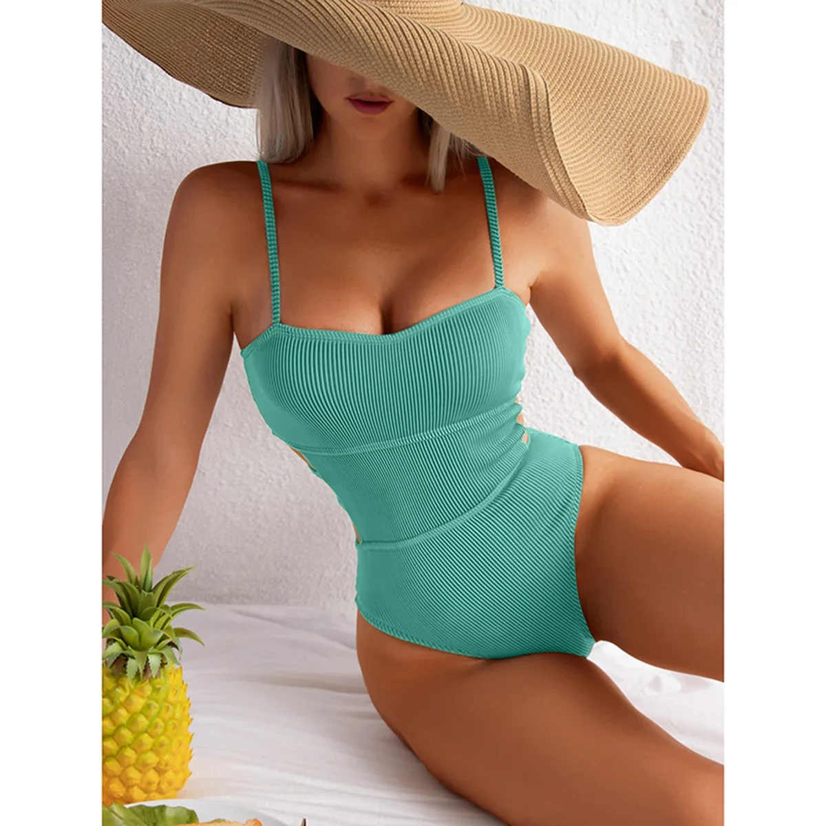 

2022 Sexy Women One Piece Swimsuit Bandage Female Swimwear Backless Monokini Push Up Swimming Suit Beachwear Bathing Suit