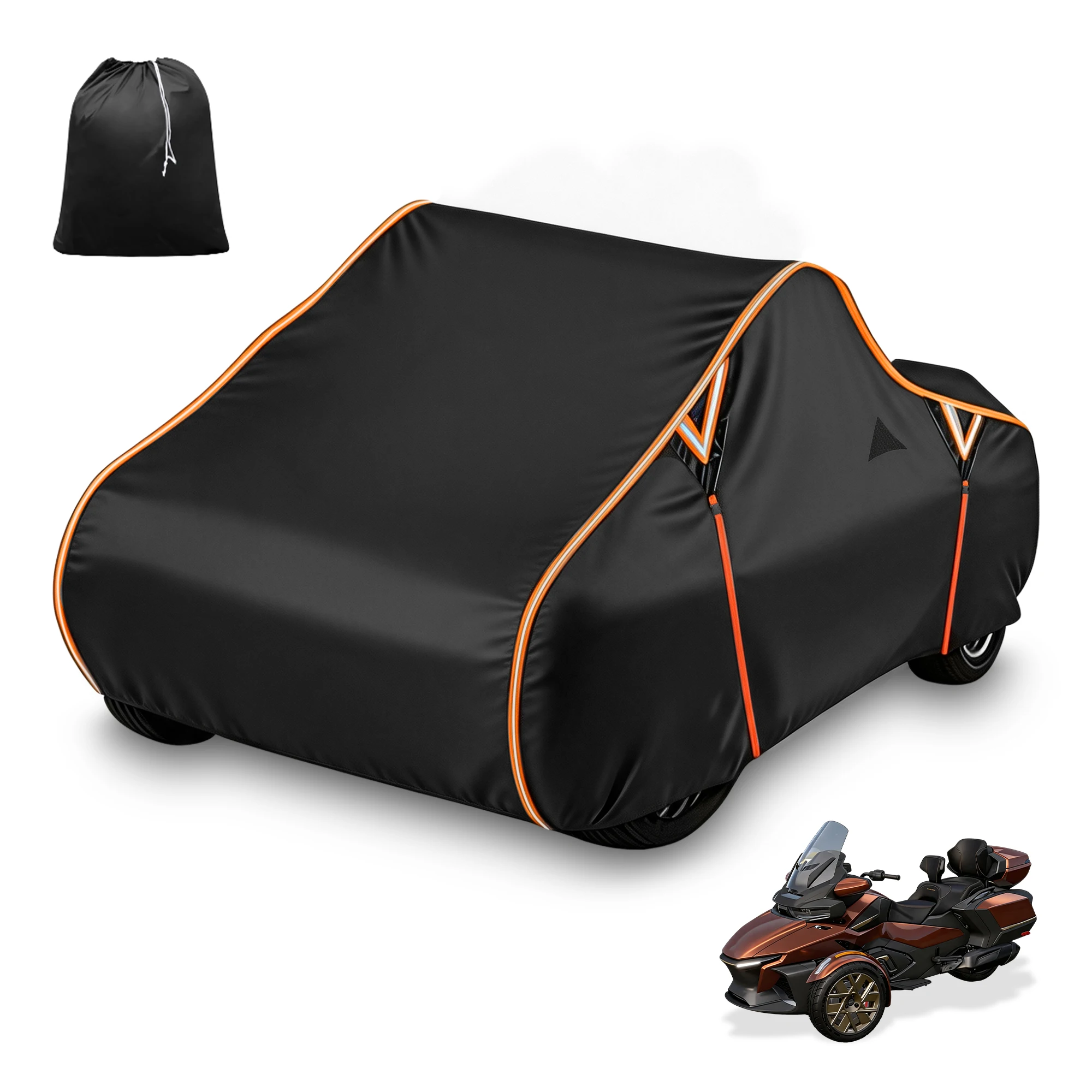 UXCELL Full Cover Waterproof for Can-Am Spyder RT/RT Limited 2020-2024 Sun Protection