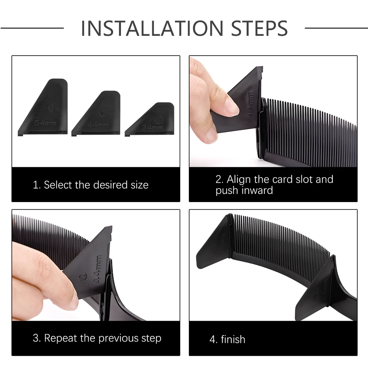 New Curved Positioning Comb Heat-resistant Haircut Clipper Blending Comb For Professional Salon Barber Hairdresser Tools