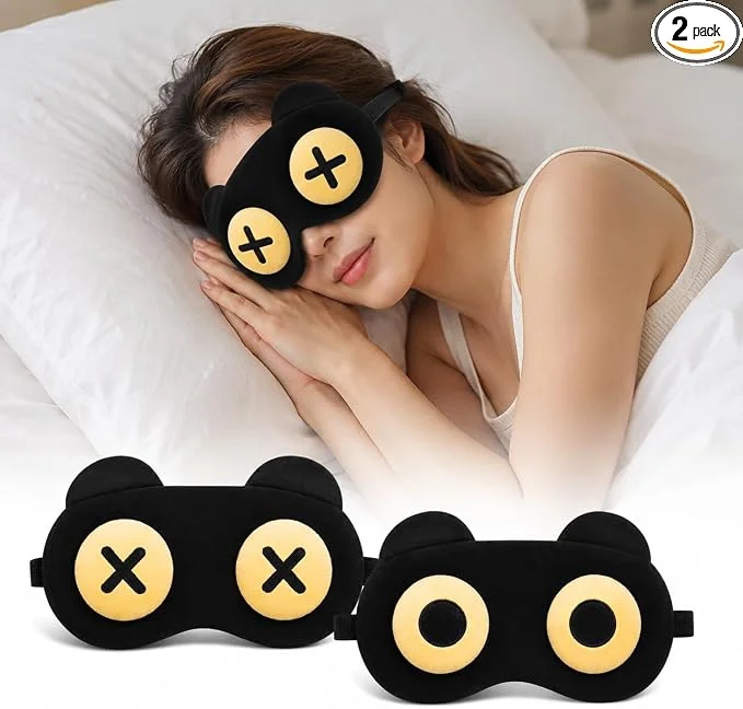 Cute Eye Mask Sleep Soothing Eye Fatigue Warm Compress Wear Comfortable Children and Students Eye Masks, Sleep Mask, Eye Patch