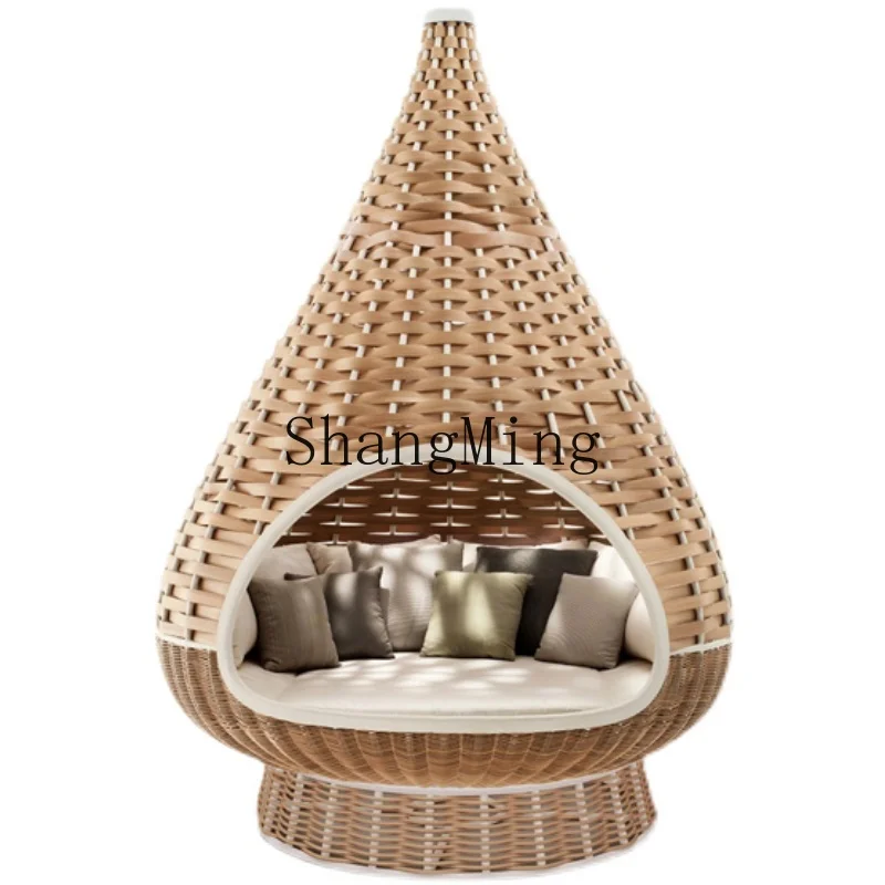 

CL Outdoor rattan Internet celebrity hanging basket Balcony Home Indoor Internet celebrity Bird's nest chair Lazy rocking chair
