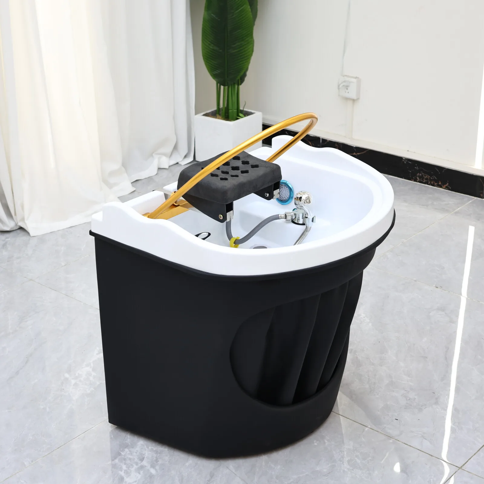 XinSheng Heizkopf SPA Wasserzirkulation Shampoo Becken Haarwäsche Salon Begasung Maschine Verbinden Einlass Auslass Wasserrohre – Detail 15