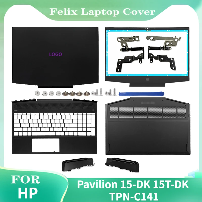 

NEW Laptop Case Cover For HP Pavilion 15-DK TPN-C141 Series LCD Back Cover/Front bezel/Hinges/Palmrest Upper Case/Bottom Case