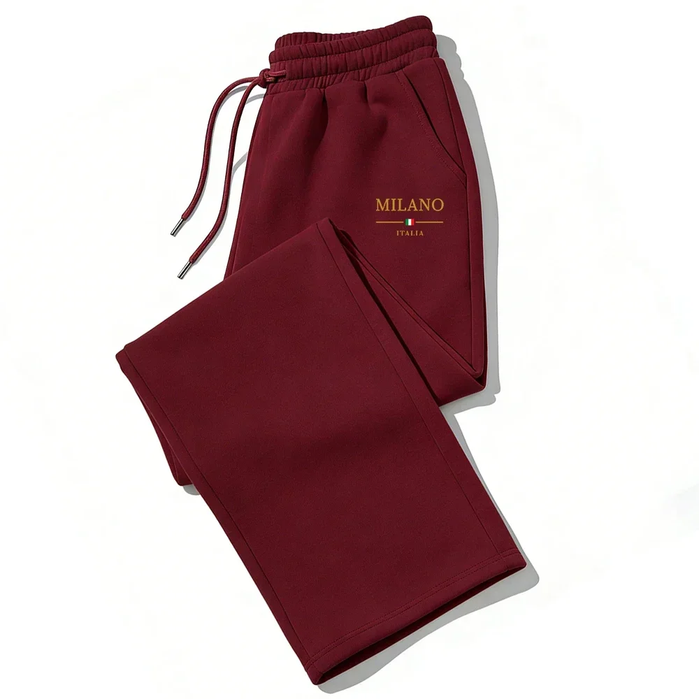 2026 Heißer Verkauf: Jogginghose mit Milan-City-Print für Herren und Damen, Herbst/Winter, lässig, hochwertige Outdoor-Lauf- und Sport-Sweatpants – Detail 2
