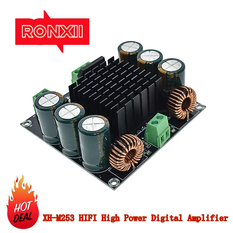 

RONXII XH-M253 HIFI Class 420W High Power Mono Digital Amplifier Board TDA8954TH Core BTL Mode