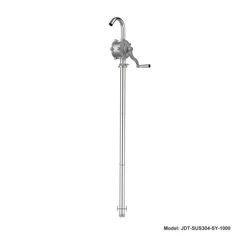 

Hand Operated Rotary Oil Drum Pump 304 Stainless Steel Material Chemical Resistant for Petroleum Automotive