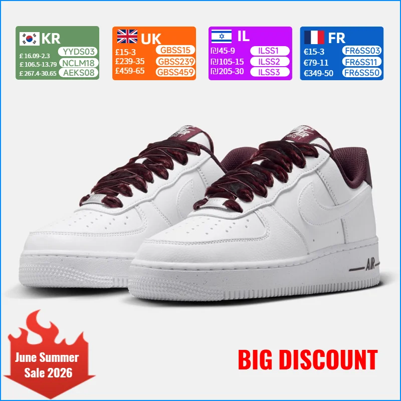 

AIR FORCE 1 Fashionable Casual Anti-Slip Durable Versatile Sneakers Skate Shoes HV4403-600