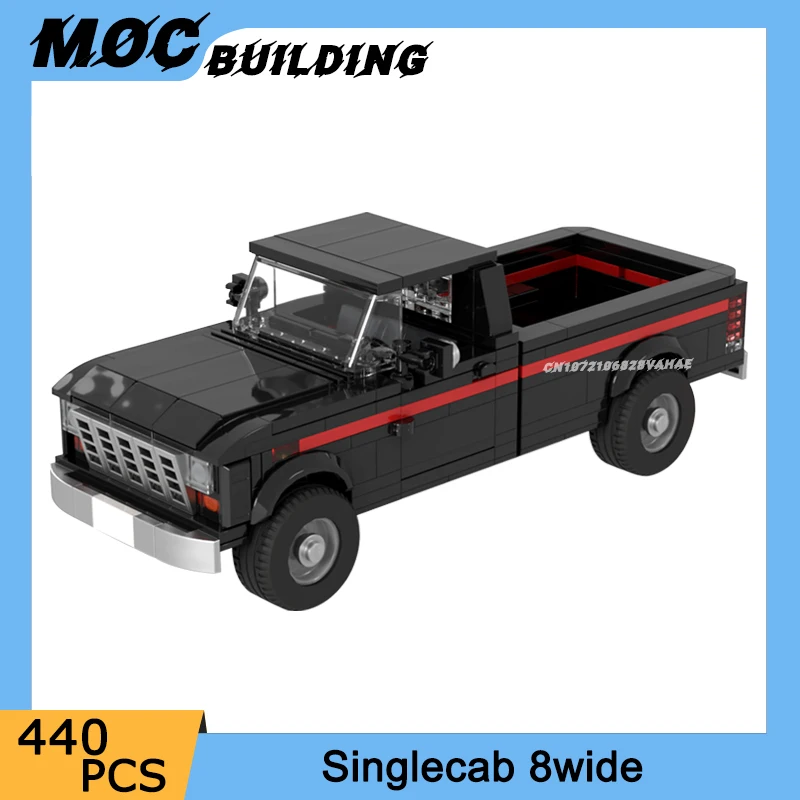 

Строительные блоки MOC, городской знаменитый автомобиль, 80-е годы, Singlecab, 8 широких моделей грузовика, сделай сам, сборные кирпичи, креативный автомобиль, коллекция игрушек, подарки
