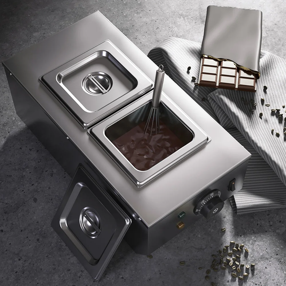 

Commercial Double Cylinder Chocolate Heating Melting Machine Chocolate Melting Stove Processor Chocolate Melting Oven Machine