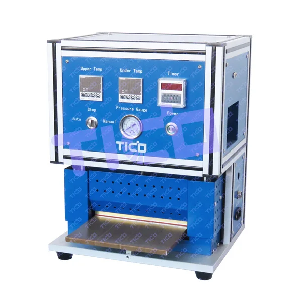 Gas Driven Top & Side Edges Hot Sealing Machine for Polymer Pouch Cell Container