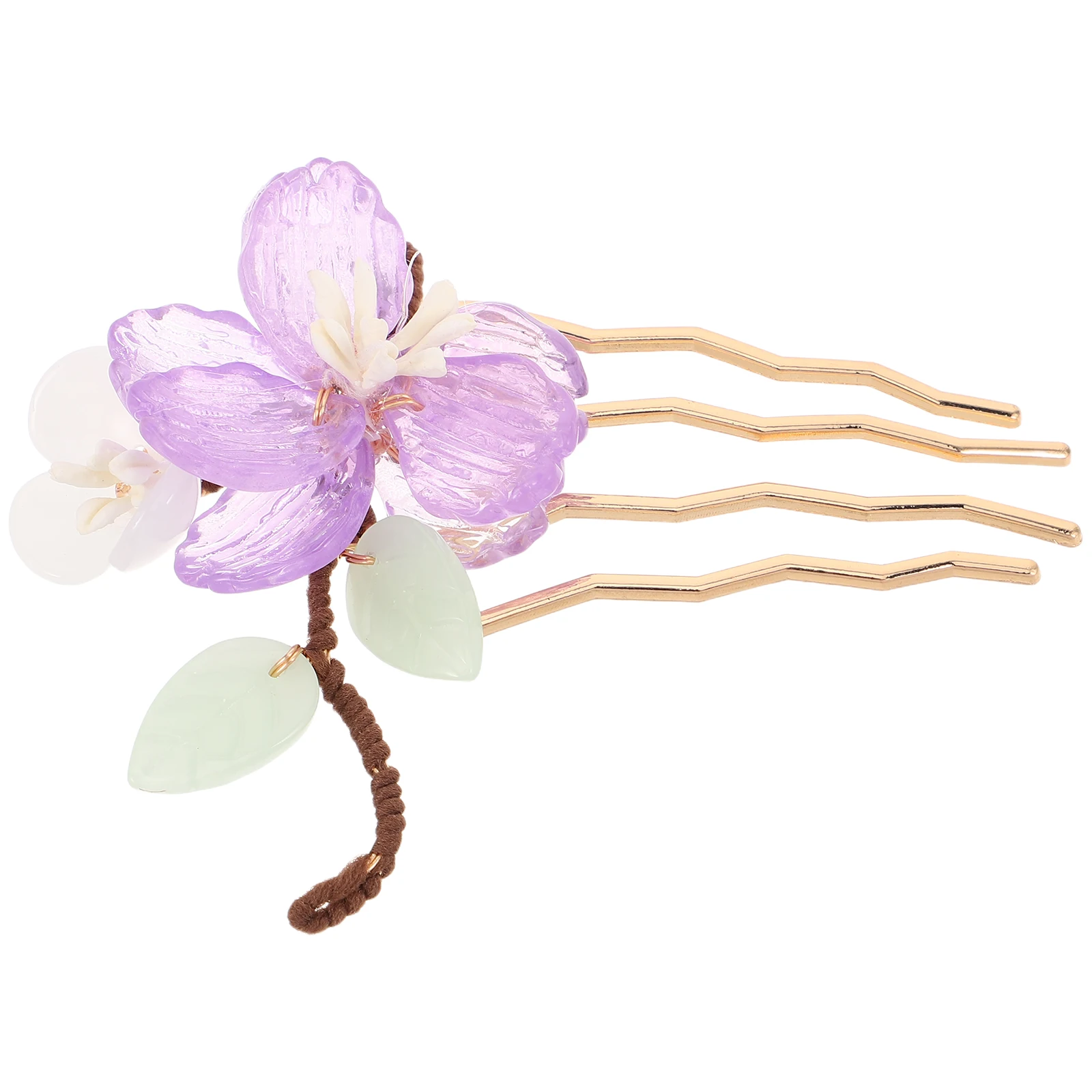 

Flower Hairpin Elegant U-Shaped Wedding Accessories Women Styling Combs Comfortable Versatile Occasions