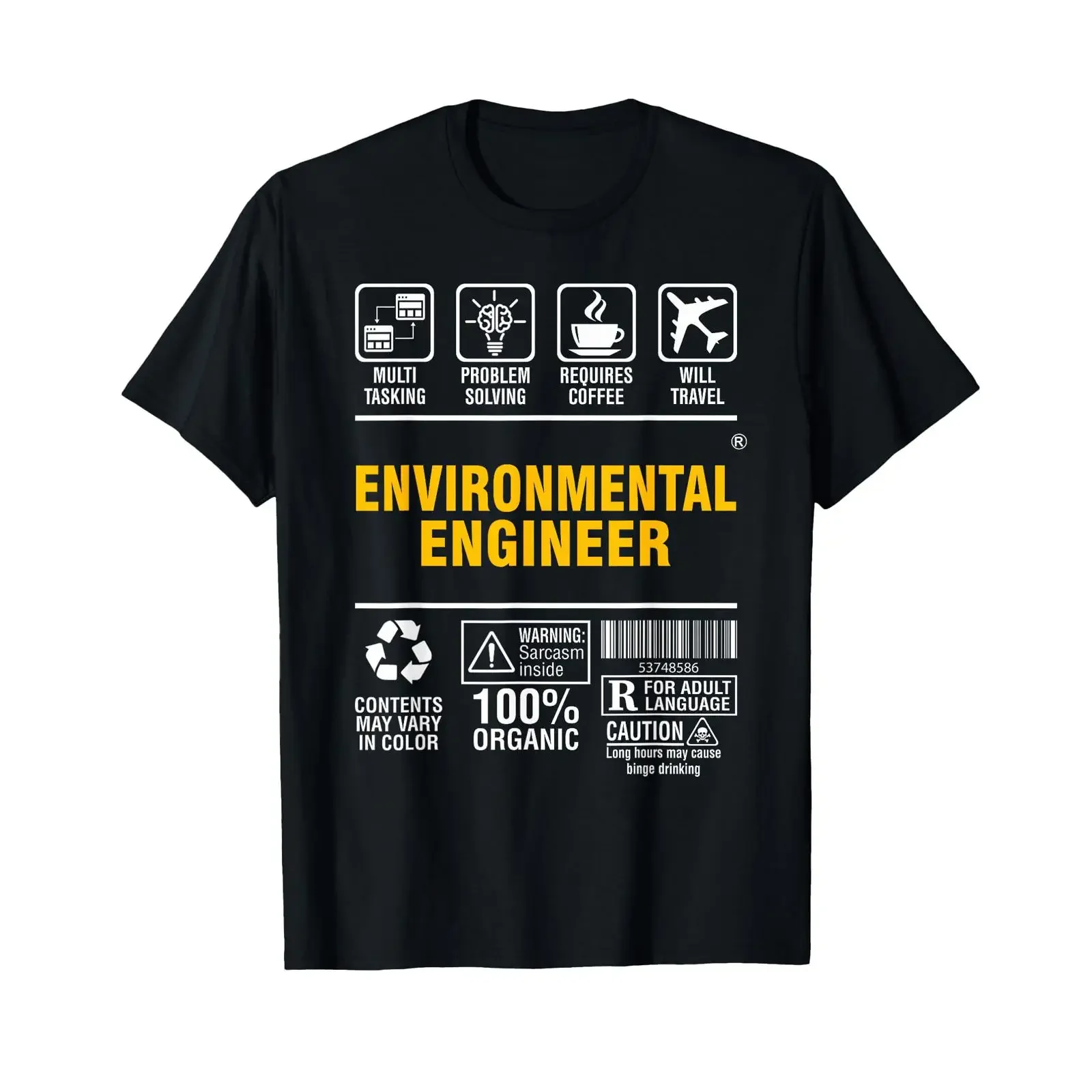Environmental Engineer Multitasking Problem Solving T Shirt vintage Washed designer clothes fashion Top For Everyday Wear