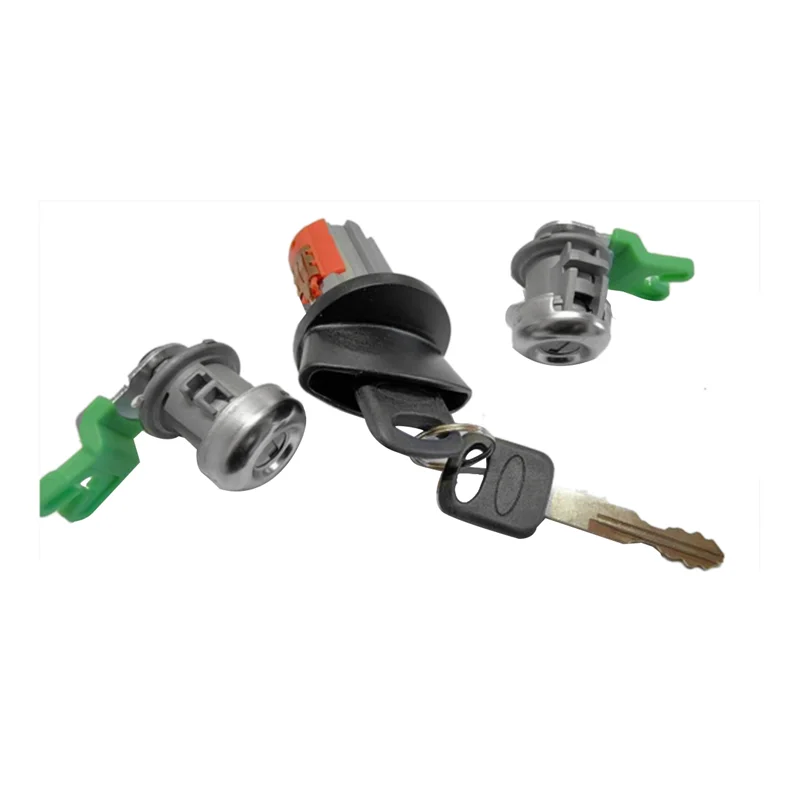 Cilindro de cerradura de puerta A21F y interruptor de encendido con componente de juego de llaves para Ford F150 F250 F350 Excursion Expedition 1997-2007 703362 7