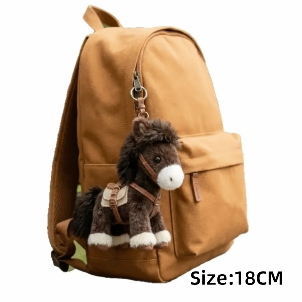 馬年ぬいぐるみ素材馬マスコットペンダント幸運漫画風干支馬ぬいぐるみソフトトイバッグチャーム財布チャーム