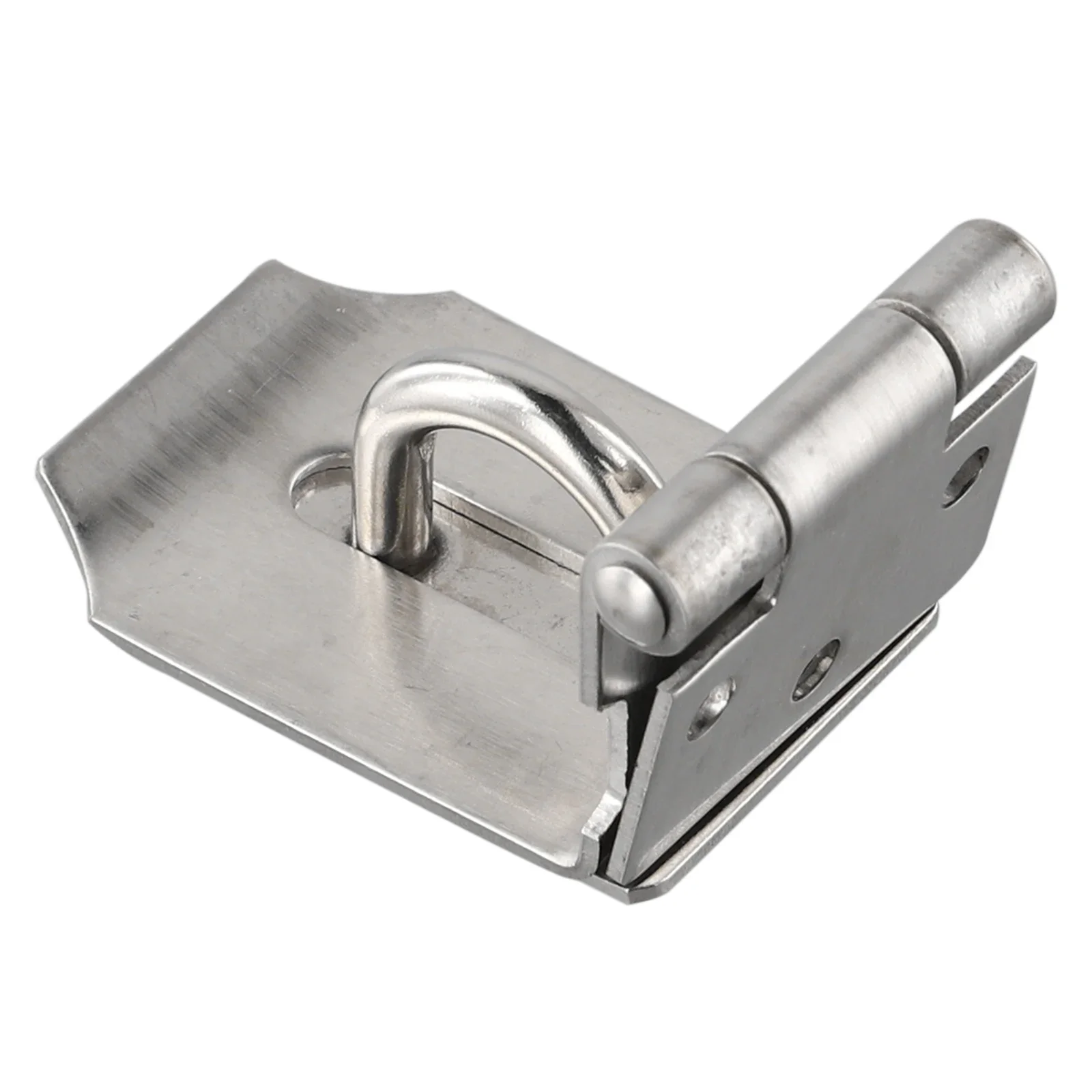 

Drawer Door Padlock Plate Gate Security Silver Staple 90 Degrees Bedrooms Cupboards Hasp Home Stainless Steel Hot