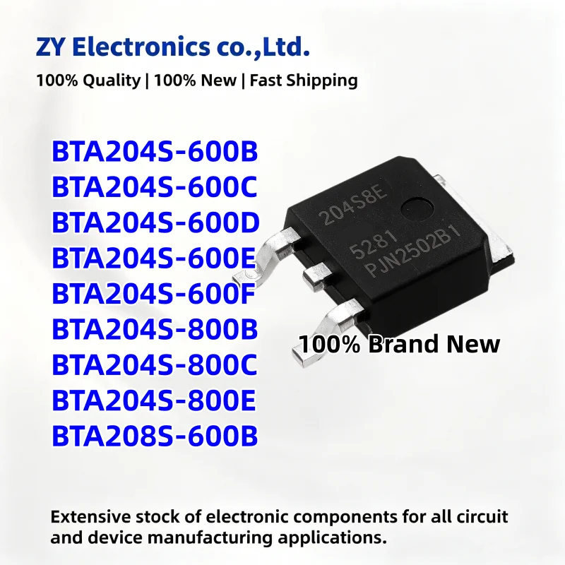 10PCS New BTA204S-600B BTA204S-600C BTA204S-600D BTA204S-600E BTA204S-600F BTA204S-800B BTA204S-800C BTA204S-800E BTA208S-600B