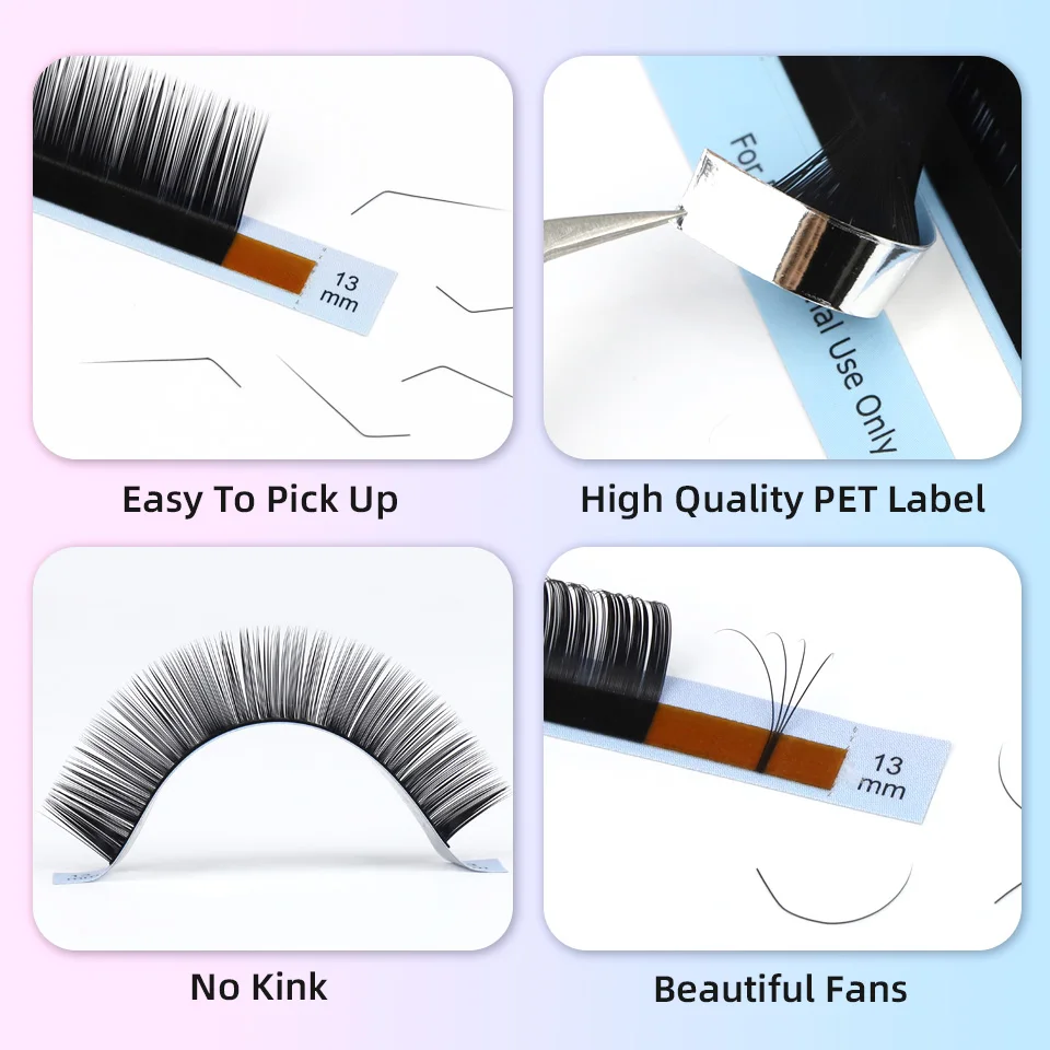 AGUUD L+ LC LD LU(M) L Individual Eyelashes Extension Matte Mink Volume Eyelash Extension L+/LU/M Curl Makeup false Lashes