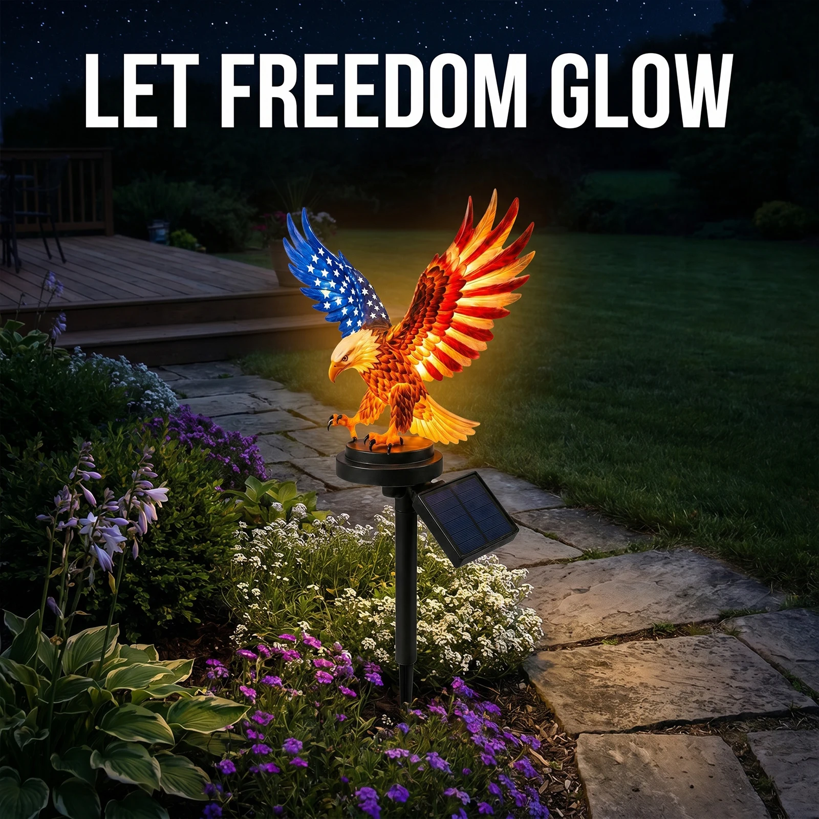Eagle Solar Lights Waterproof - Yard Lighting Decor ulasan dan harga
