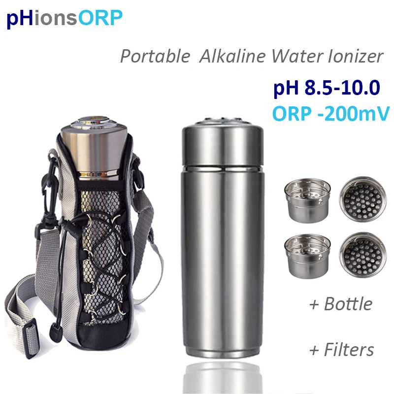 PH 9,5 Mineral Energie Kolben Nano Wasserstoff Alkalische Wasser Flasche Tragbare Wasser Ionisator trinken Tasse Edelstahl wasser filter flasche