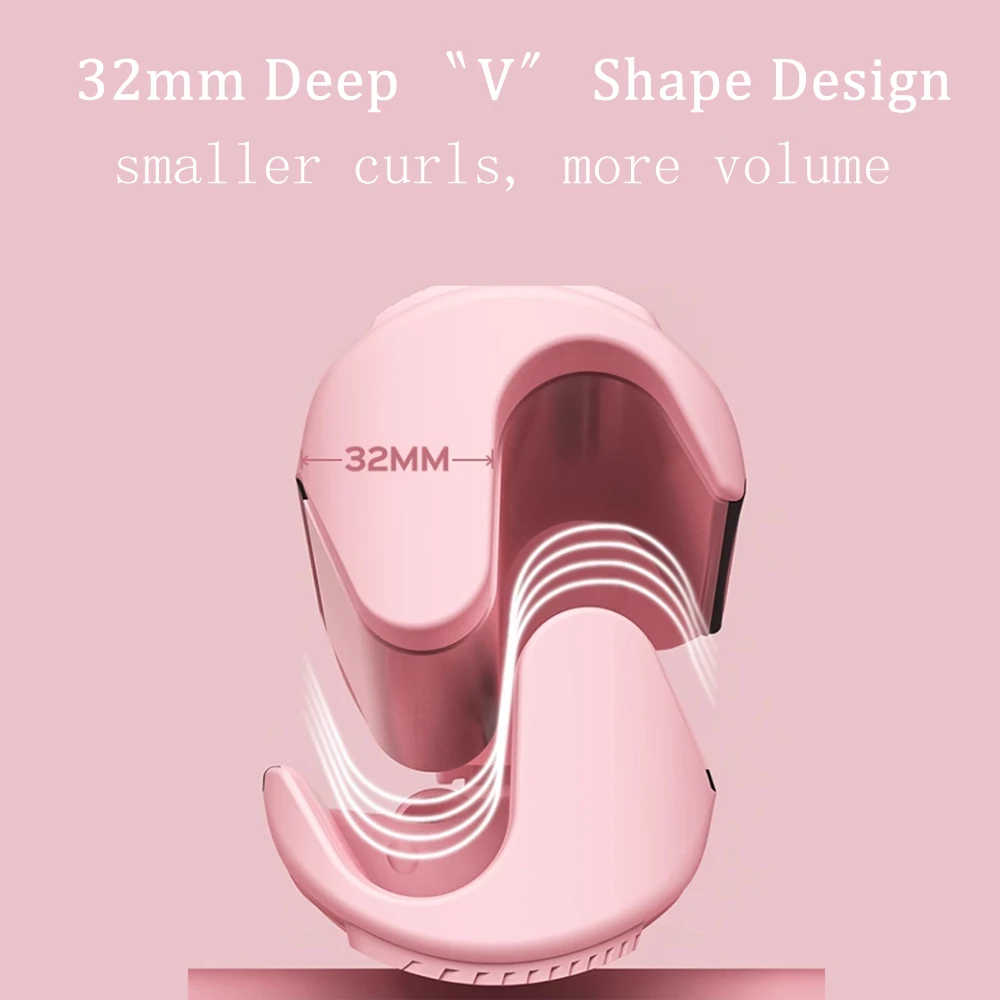 STLFP براءة اختراع 32 مللي متر حورية البحر الشعر متموج بكرة الشعر موجة الشاطئ مكواة تجعيد العقص موجة الحديد استخدام لفة الشعر مكواة تجعيد T #3