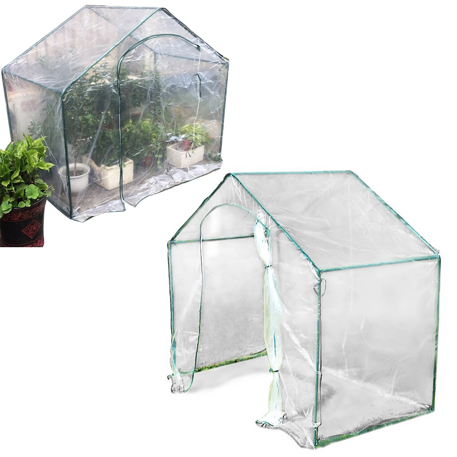 

Reinforced Mini Greenhouse Outdoor Spire Small Gardening Green House Canopy Rainproof Spire Plant Insulation Canopy