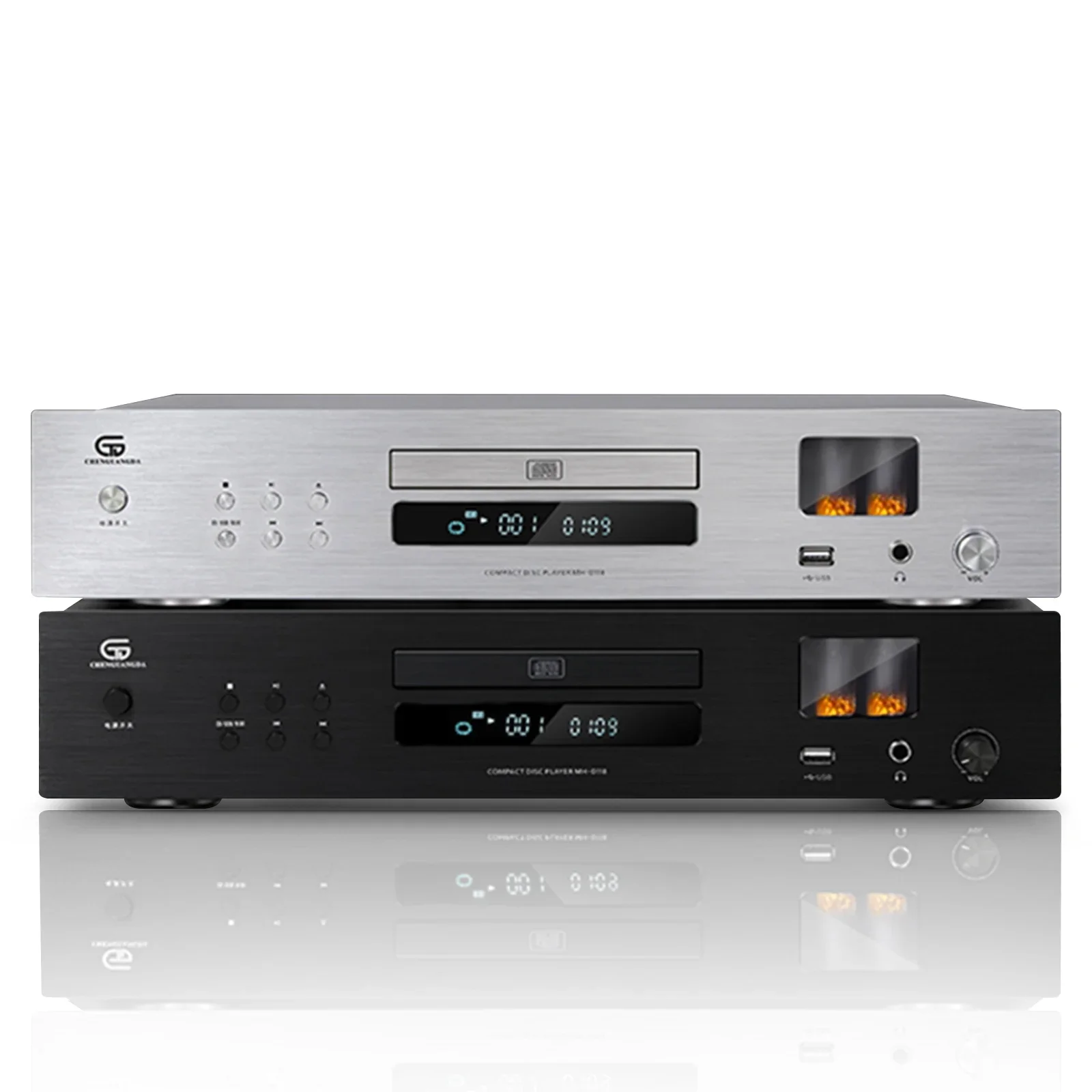 AMXEKR HIFI CD Player High-fidelity Lossless Bluetooth Player Pure CD Player USB Playback Amp Tube