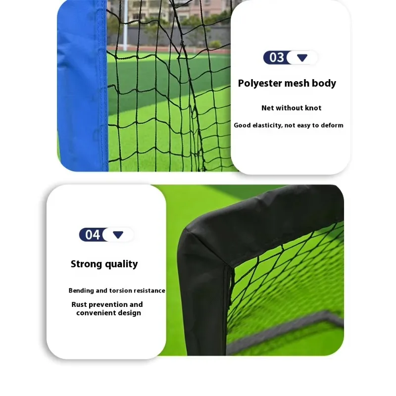 1 redes portátiles para portería de fútbol para interiores/exteriores, equipo de entrenamiento para niños para juegos de pelota en el patio trasero y deportes 2025