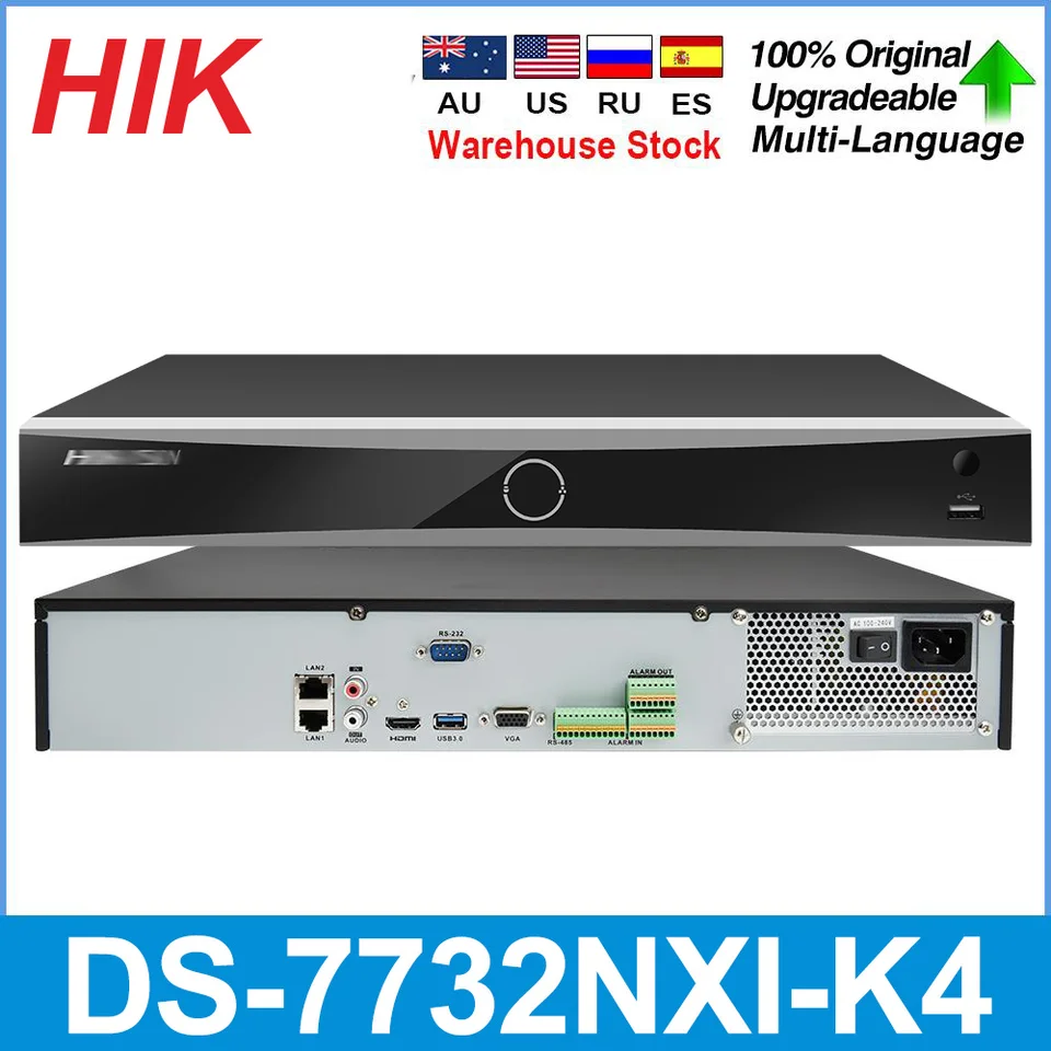 HIKVISION 32CH 4K NVR H.265+ Security System