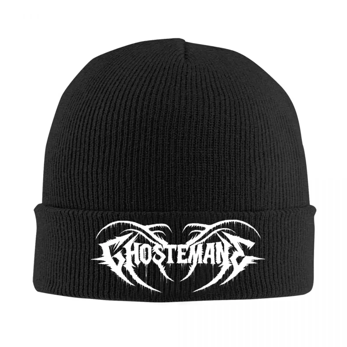 Ghostemane Logo Beanie Hats Bonnet Hats Men Women Cool Kpop Skullies Beanies Autumn Custom Head Wrap Caps