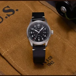 Baltany 2023 Military Field Automatic Mechanical Watches NH35 Automatic Sapphire 100M Waterproof Calendar Vintage Homage Watches