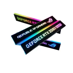 VGA Lighting Panel, GPU Side Plate, 5V A-RGB 3PIN / 12V RGB 4PIN Motherboard AURA SYNC Customizable picture