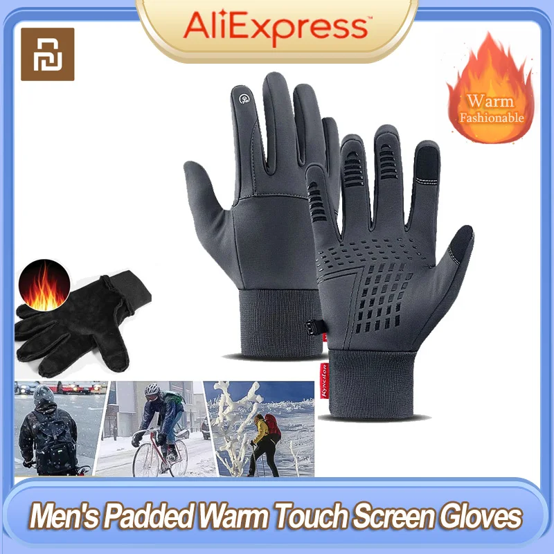 

Youpin Winter Gloves For Men Women Touchscreen Warm Outdoor Cycling Driving Motorcycle Cold Gloves Windproof Non-Slip Gloves