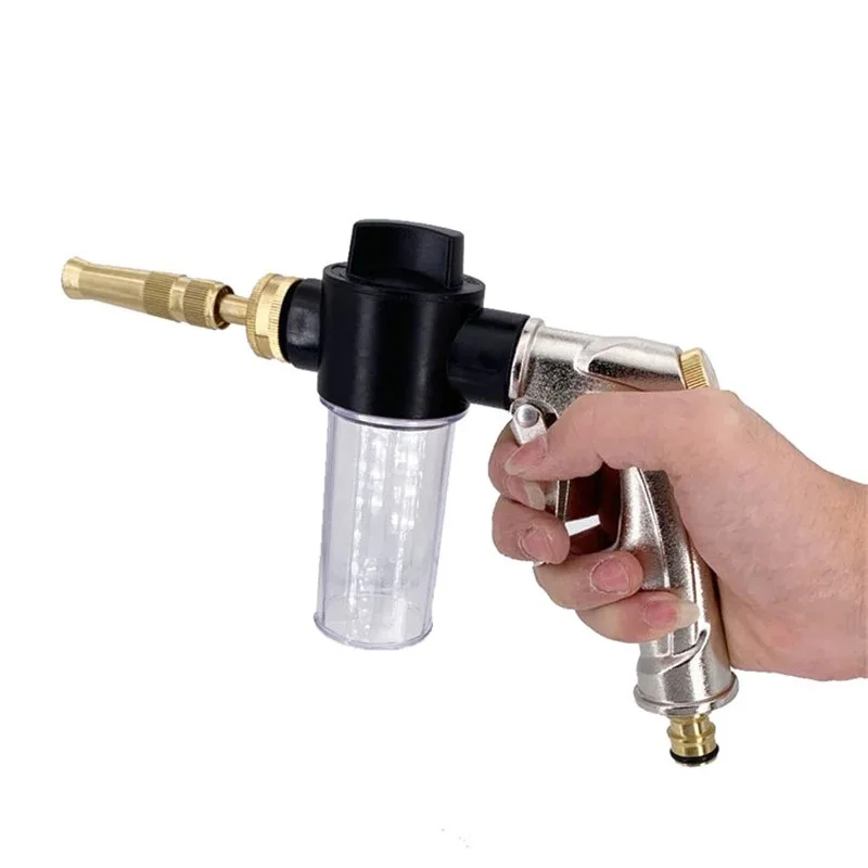 High Foam Pressure Spray Water Gun Washing Garden Watering Hose Nozzle Sprinkler Car Cleaning Wash Tool Kits Auto Washer Guns ﻿