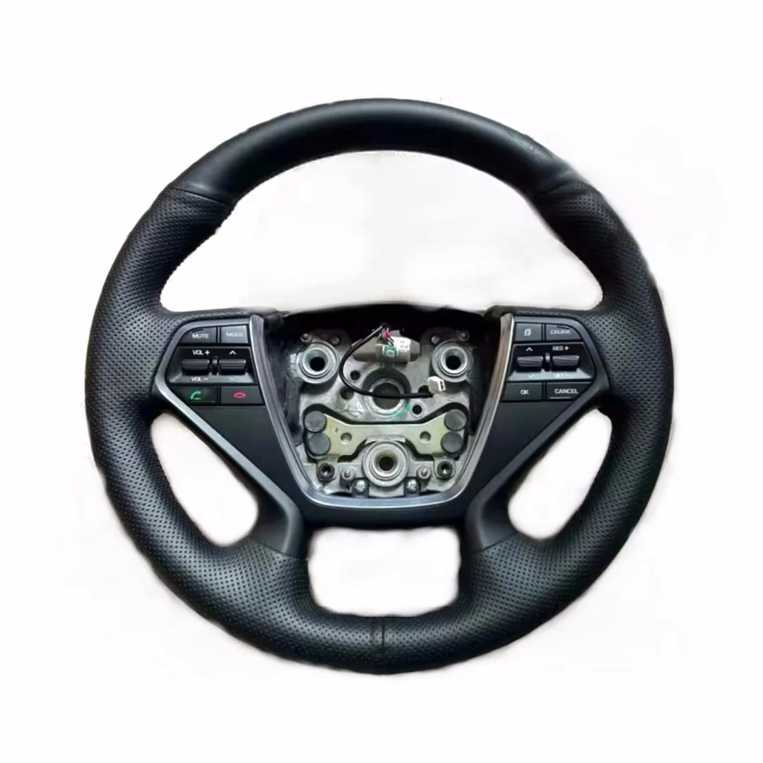 

Replacement For Hyundai Sonata Real Carbon Fiber Leather Steering Wheel 2015-2019 9TH