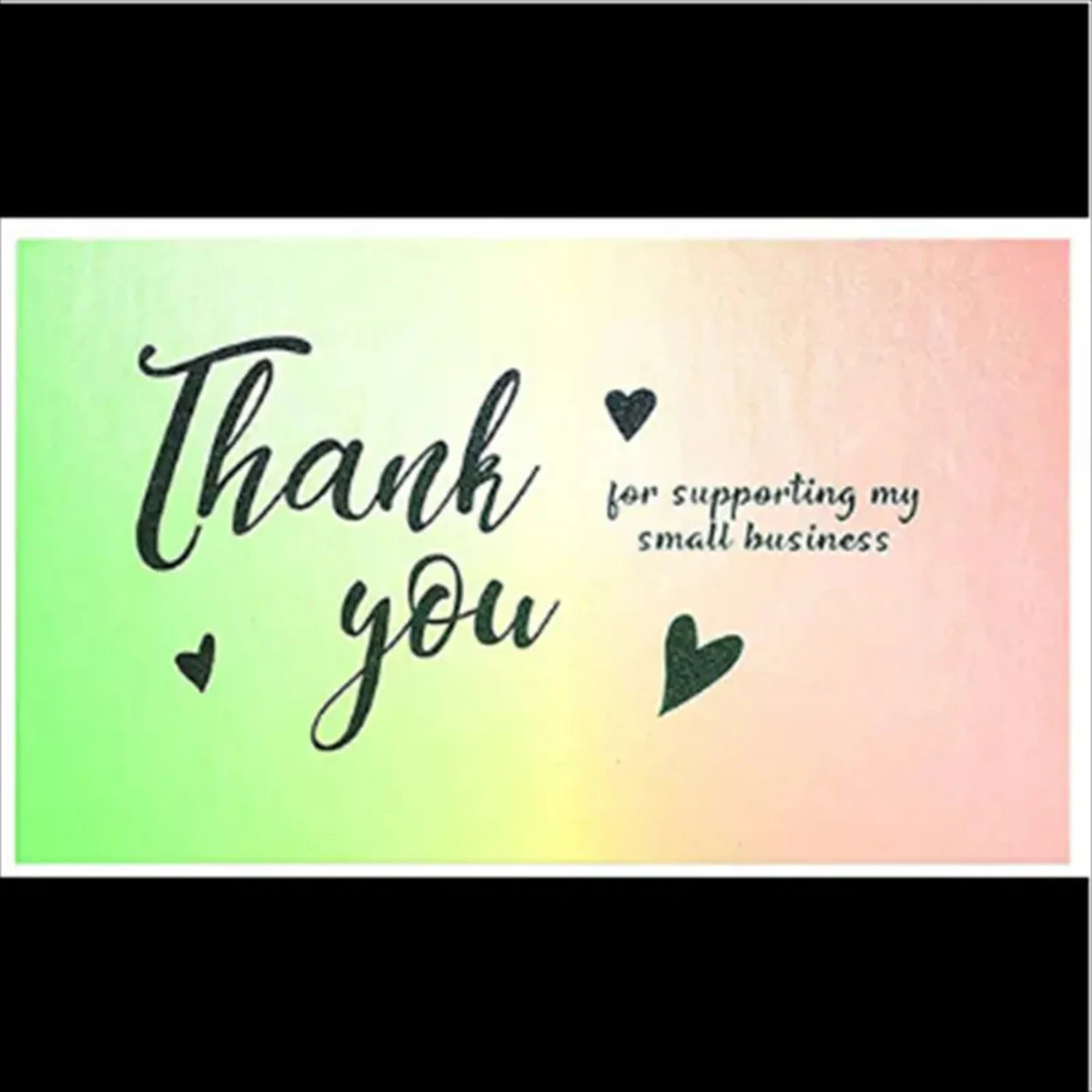 

50pcs Laser Thank You Card, Thank You For Supporting Taruajes temporales Henna black Face rhinestones Cute stickers Sex tattoos