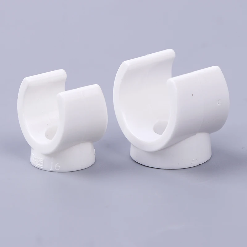 20 ชิ้น 20 มิลลิเมตร PVC ท่อ Clamps คลิปเชื่อมต่อ Fit สําหรับ 0.5/0.79 นิ้ว OD ทีวีถาดท่อท่อแขวนสนับสนุน Pex ท่อ