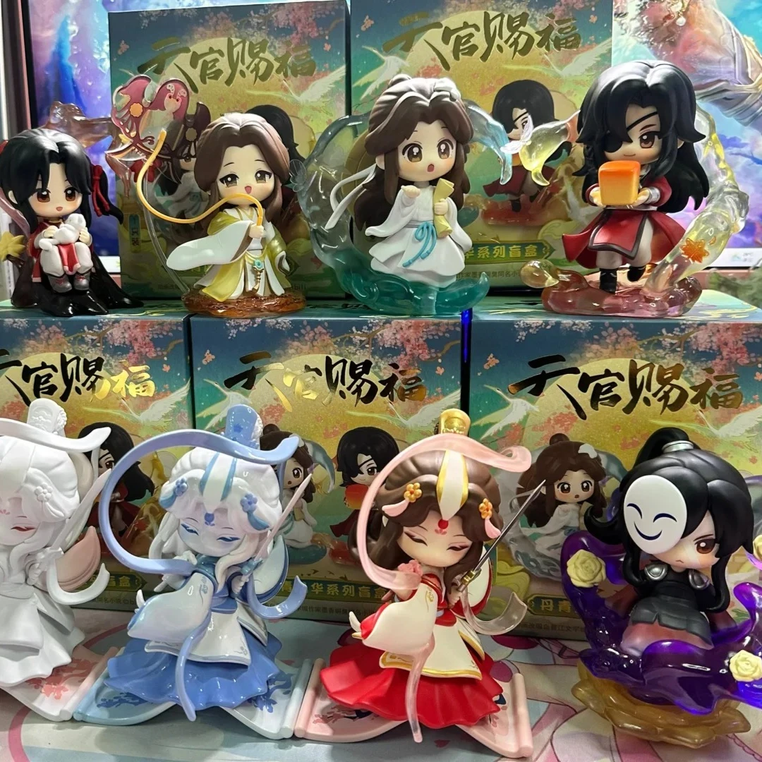 

In stock Heaven Official’S Blessing Brilliant Colors Series Blind Box Kawaii Anime Figure Xielian Huacheng Tgcf Model Toy