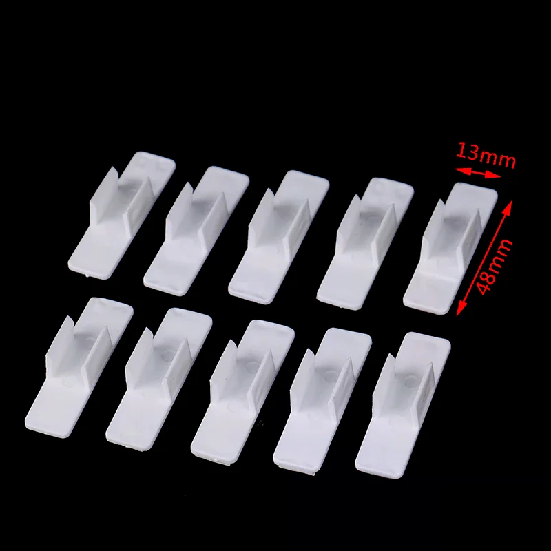 New Selfadhesive Pen Holder Pencil Clip Holder Desktop Fixed Pen Case 10pcs