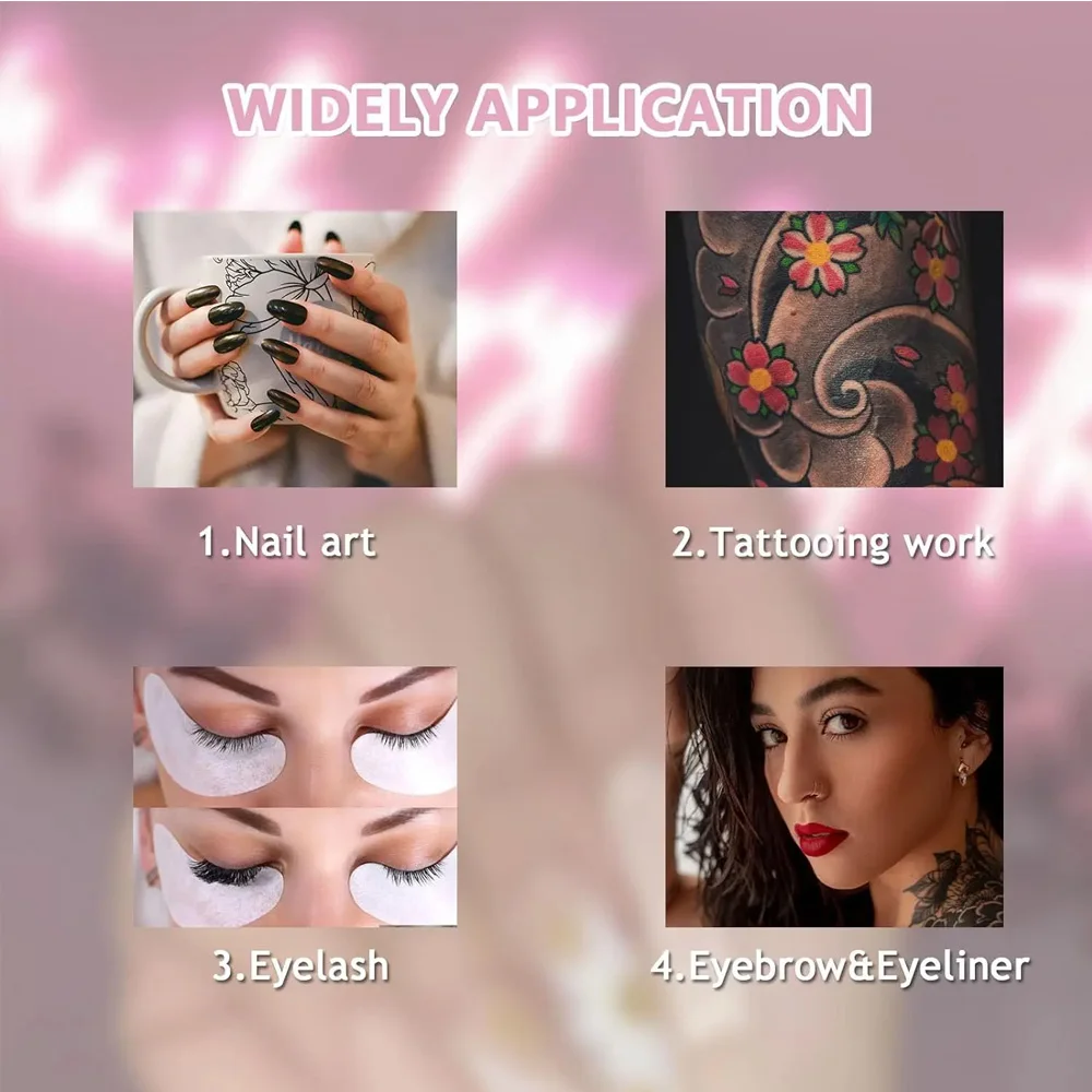 100 قطعة Microblading رمش تمديد الغراء الدائري الكؤوس على شكل قلب الوشم الصباغ الدائري كوب ل رمش ماكياج الوشم لوازم #6